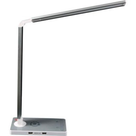 AMAX LIGHTING Amax Lighting LED Desk Lamp, Wireless, 2USB, 10W, White LED-DL10/WHT